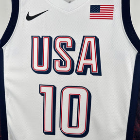 USA basketball Olympics 2024 Jersey - White