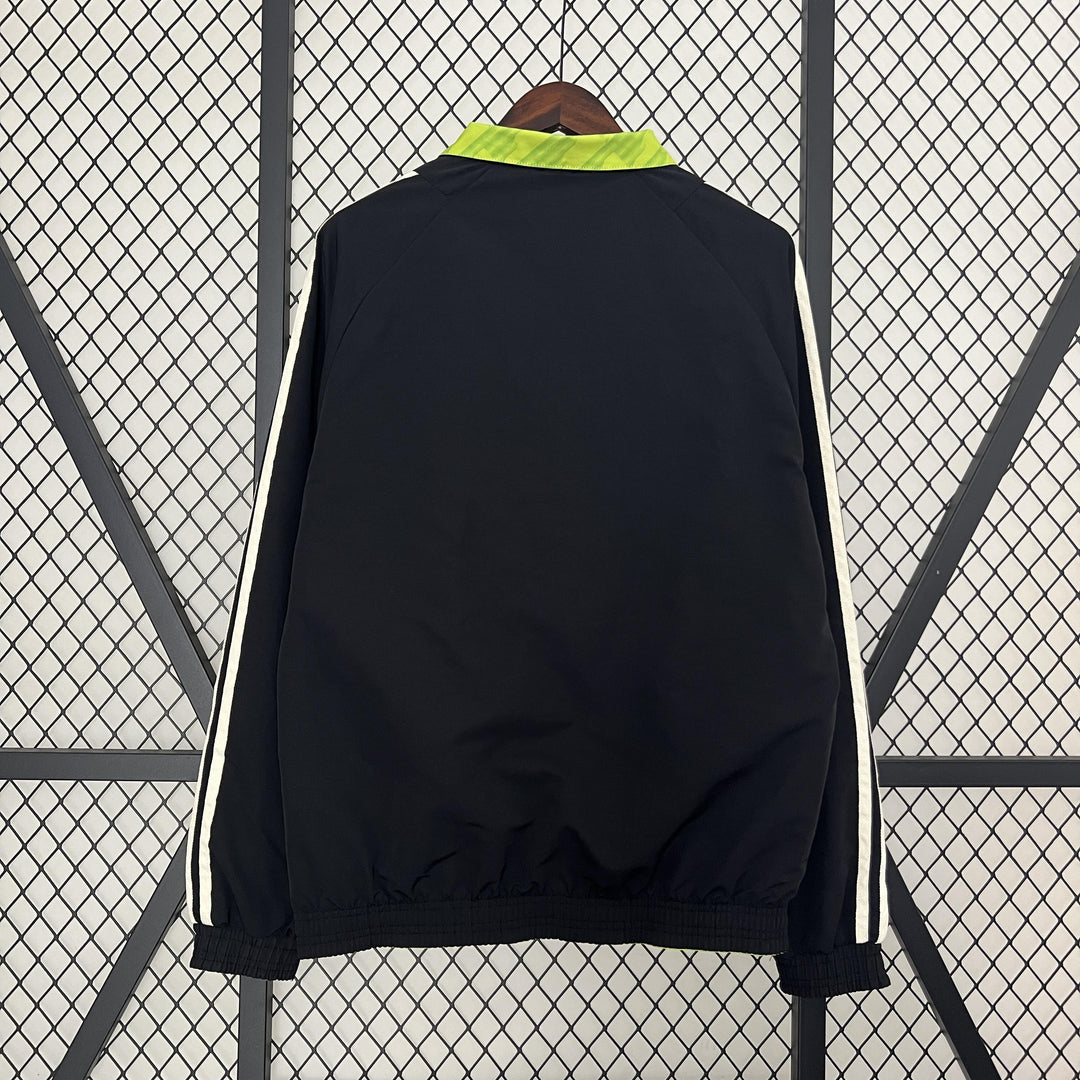 Manchester United Reversible Windbreaker Jacket - Dark Green/Black