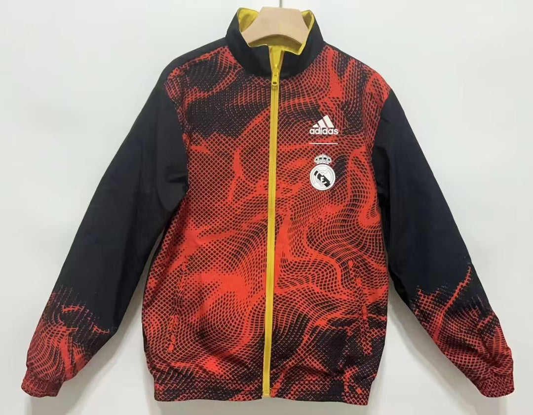 Real Madrid Reversible Windbreaker Jacket - Orange/Yellow