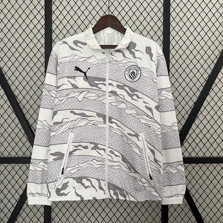 Manchester City Reversible Windbreaker Jacket - White
