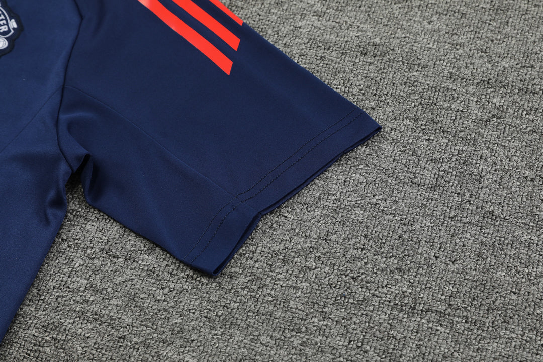 Manchester United 2024/25 Training Shirt - Navy Blue/Orange