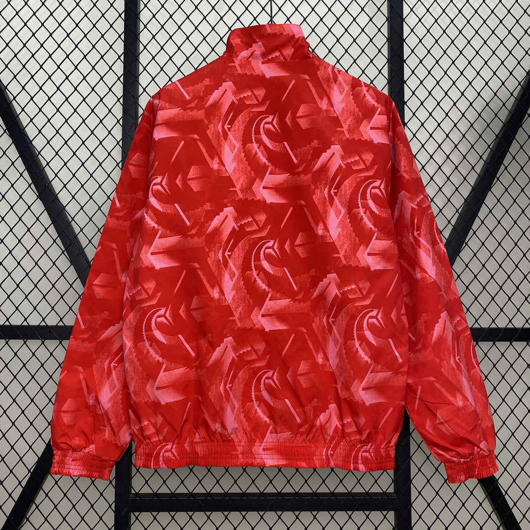 Real Madrid Reversible Windbreaker Jacket - Black/Red