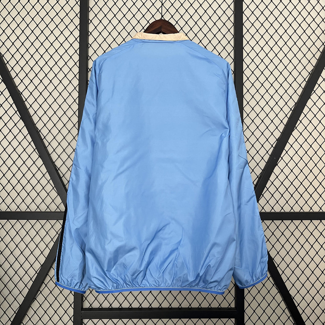 Manchester United Reversible Windbreaker Jacket - Light Blue/Beige