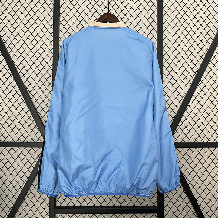 Manchester United Reversible Windbreaker Jacket - Light Blue/Beige