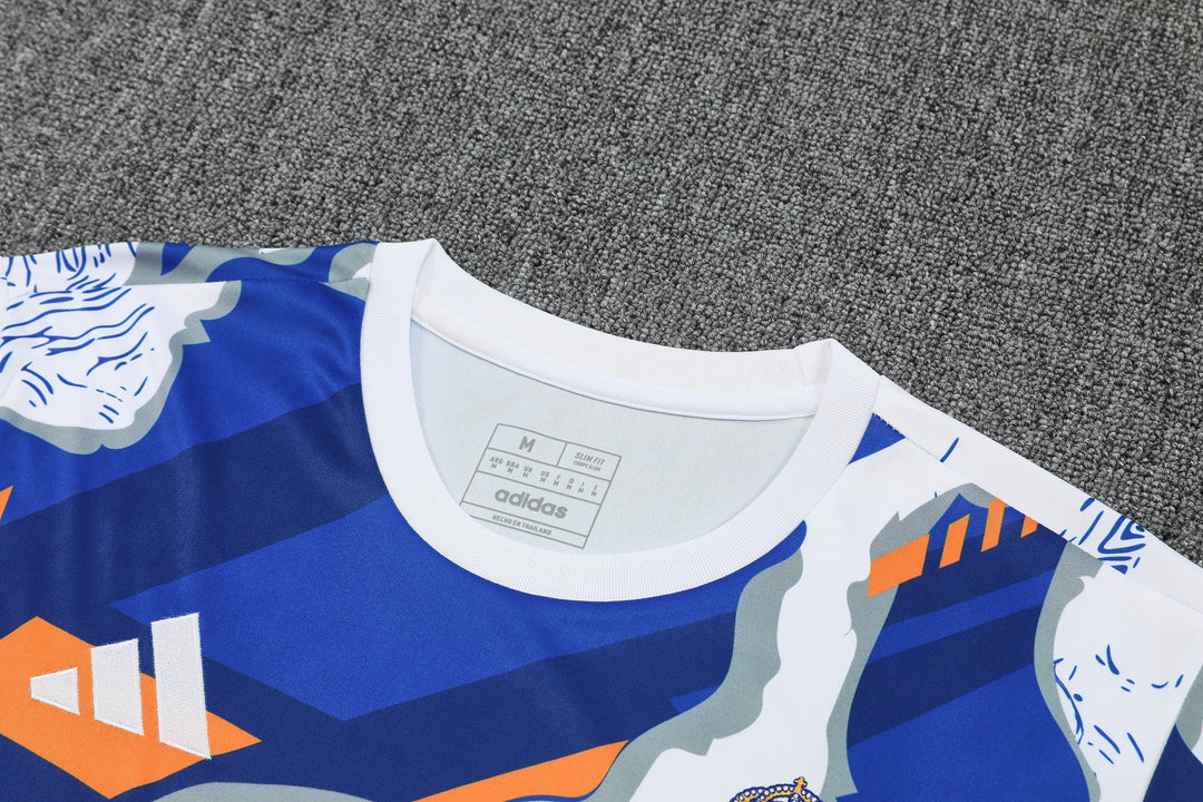 Real Madrid 2025/26 Training Shirt - Blue/Orange