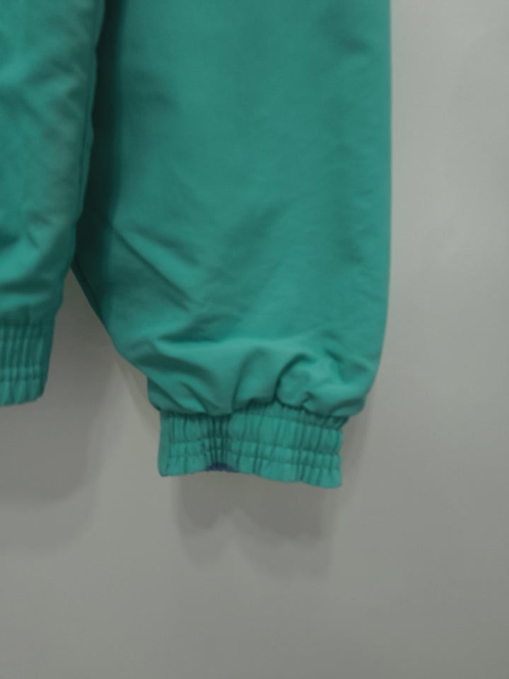 England 1992 Reversible Windbreaker Jacket - Cyan/Light Blue