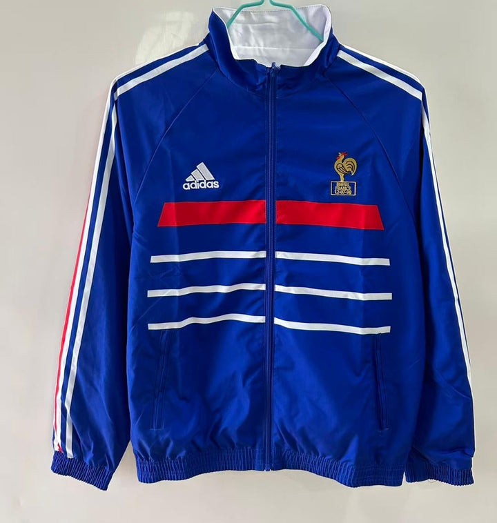 France 1998 Reversible Windbreaker Jacket - Blue/White