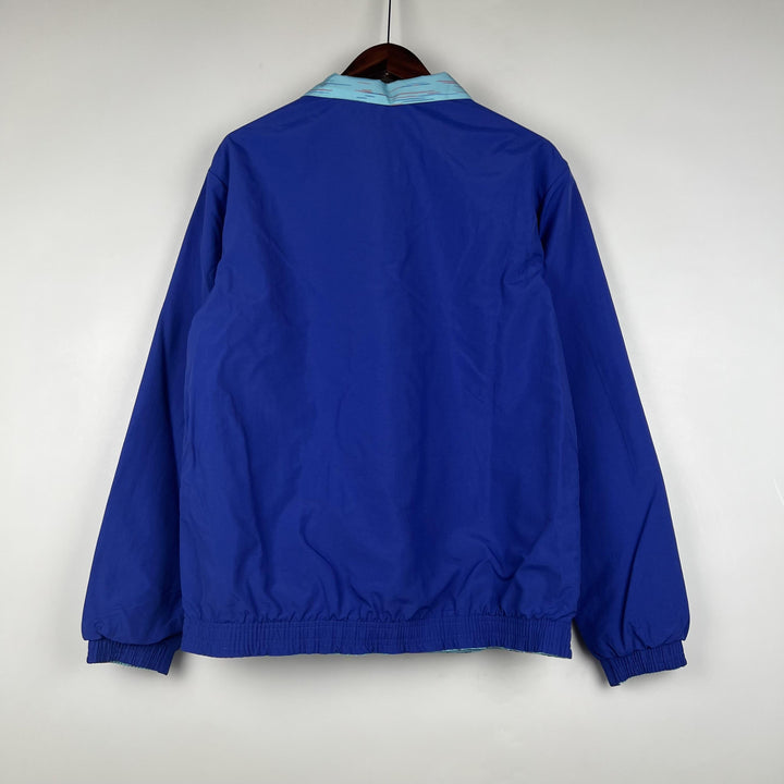 Barcelona Reversible Windbreaker Jacket - Blue/Turquoise