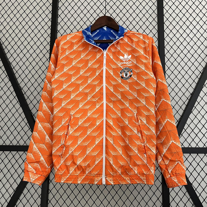 Manchester United Reversible Windbreaker Jacket - Blue/Orange