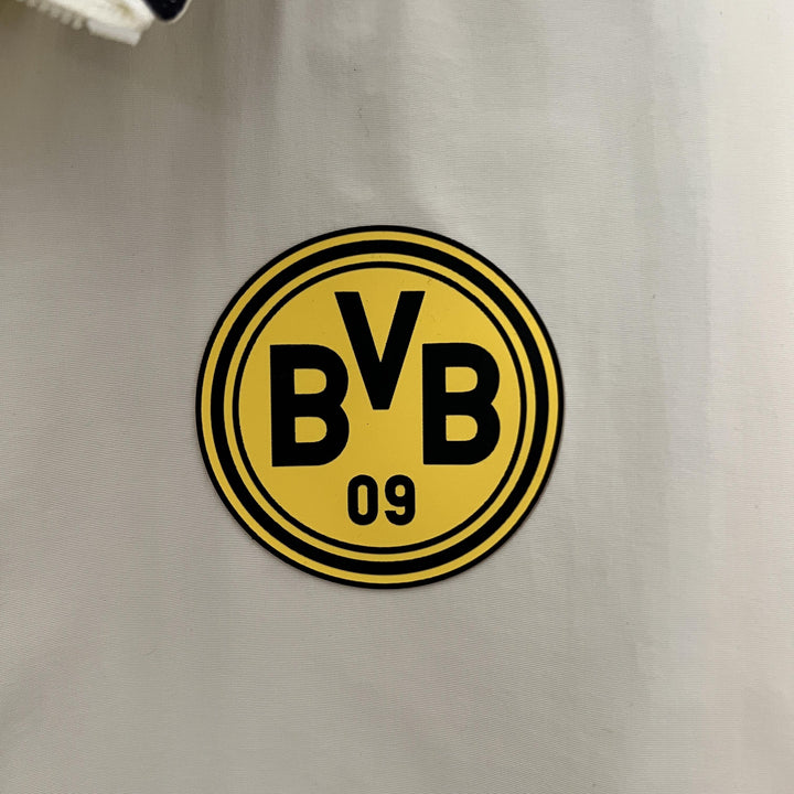 Borussia Dortmund Reversible Windbreaker Jacket - Off-White/Black