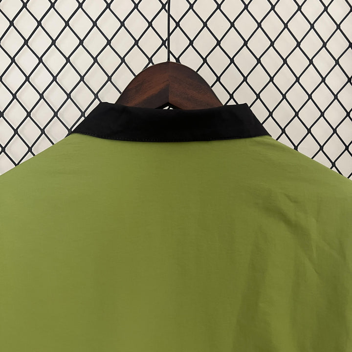 Turkey Reversible Windbreaker Jacket - Moss Green/Blue