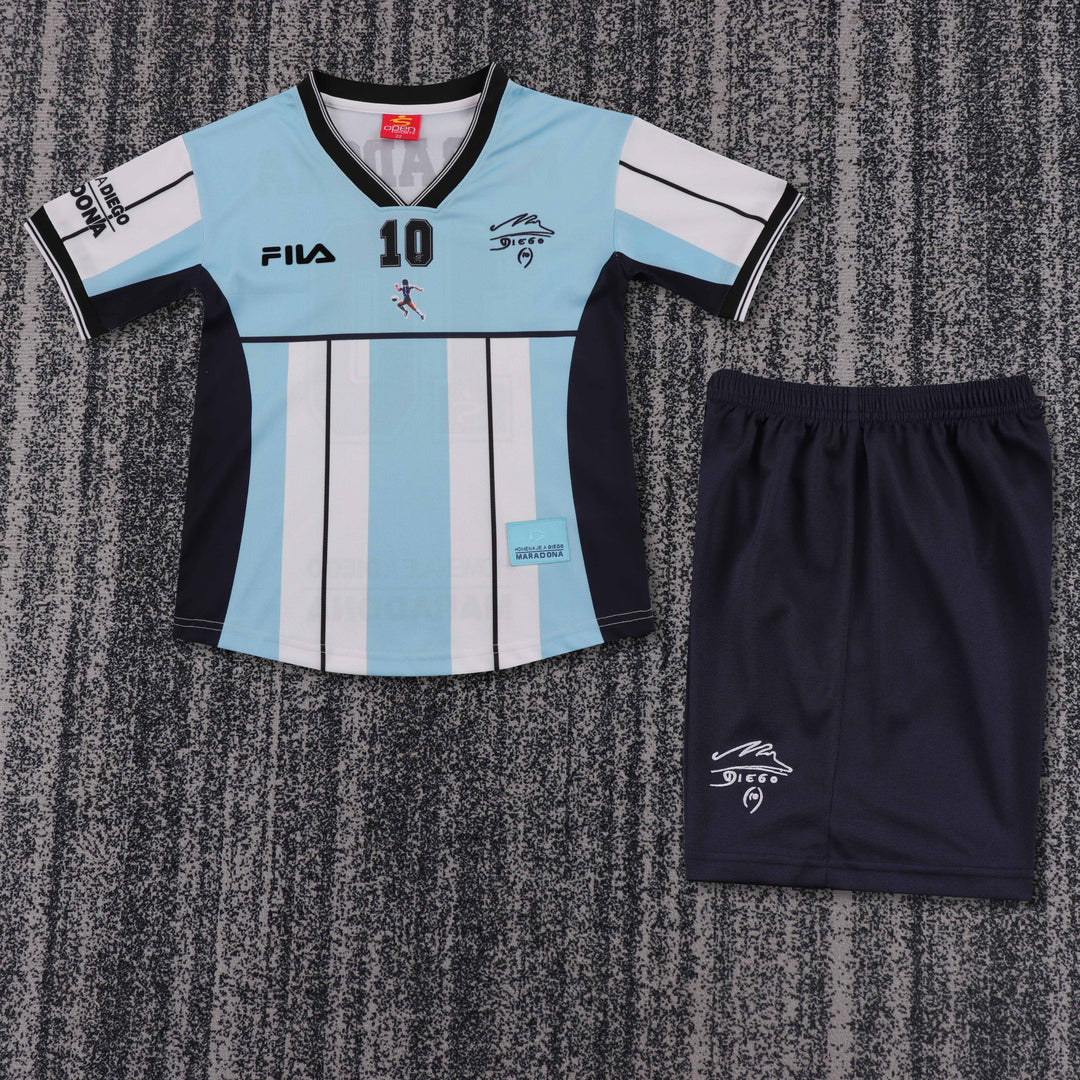 Argentina 2000 Children's Home Retro Set - MARADONA #10