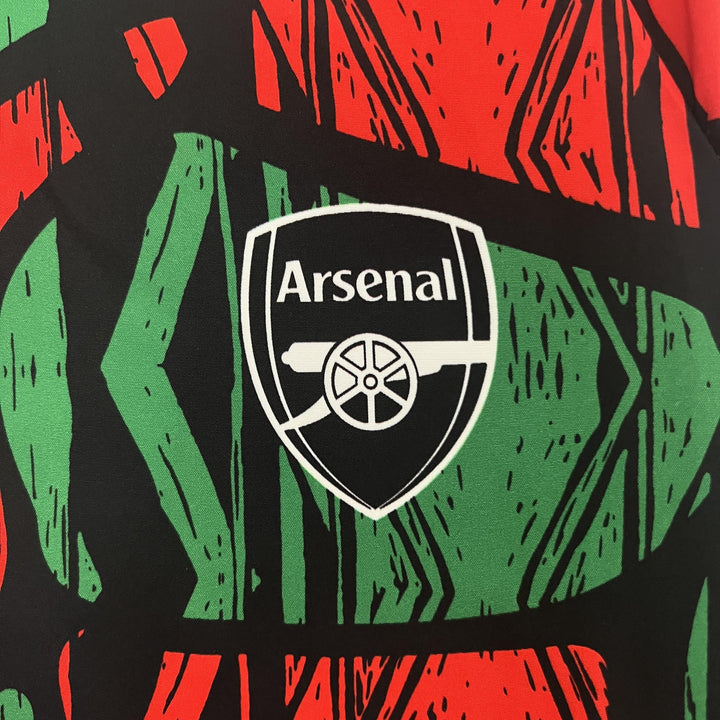 Arsenal 2024/25 Windbreaker Jacket - Red/Green