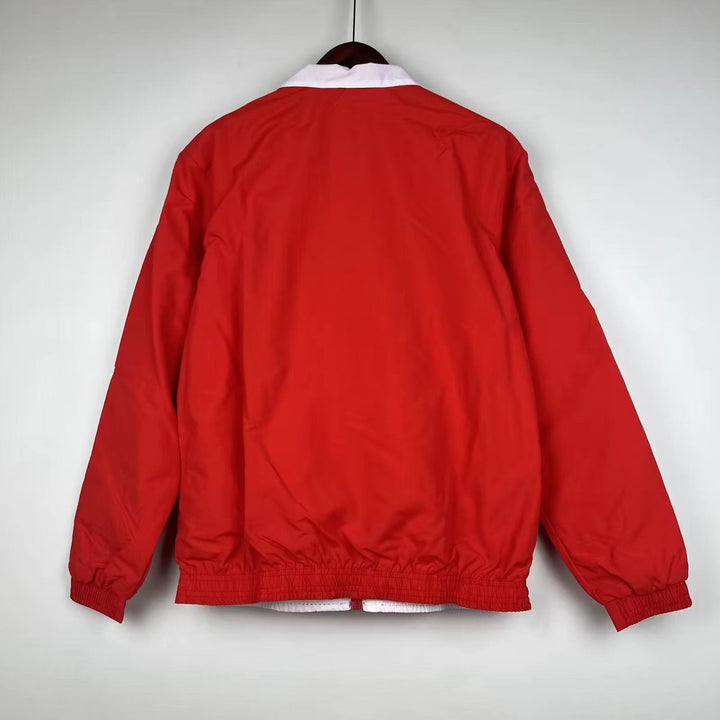 Ajax Reversible Windbreaker Jacket - Red/White