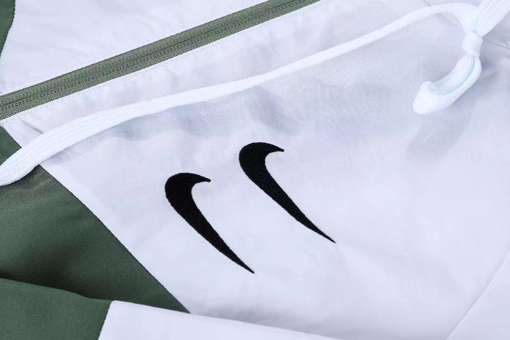 Nike Windbreaker Jacket - White/Dark Green