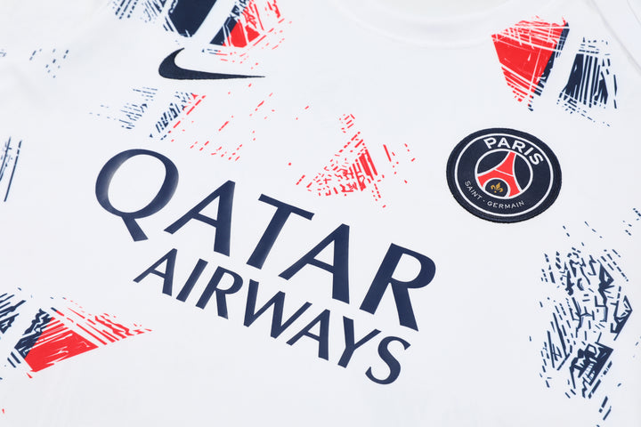 PSG 2024/25 Training Kit - White/Navy Blue