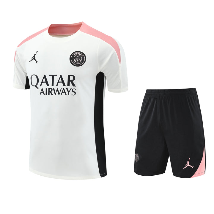 PSG 2025/26 Training Kit - Off-White/Pink