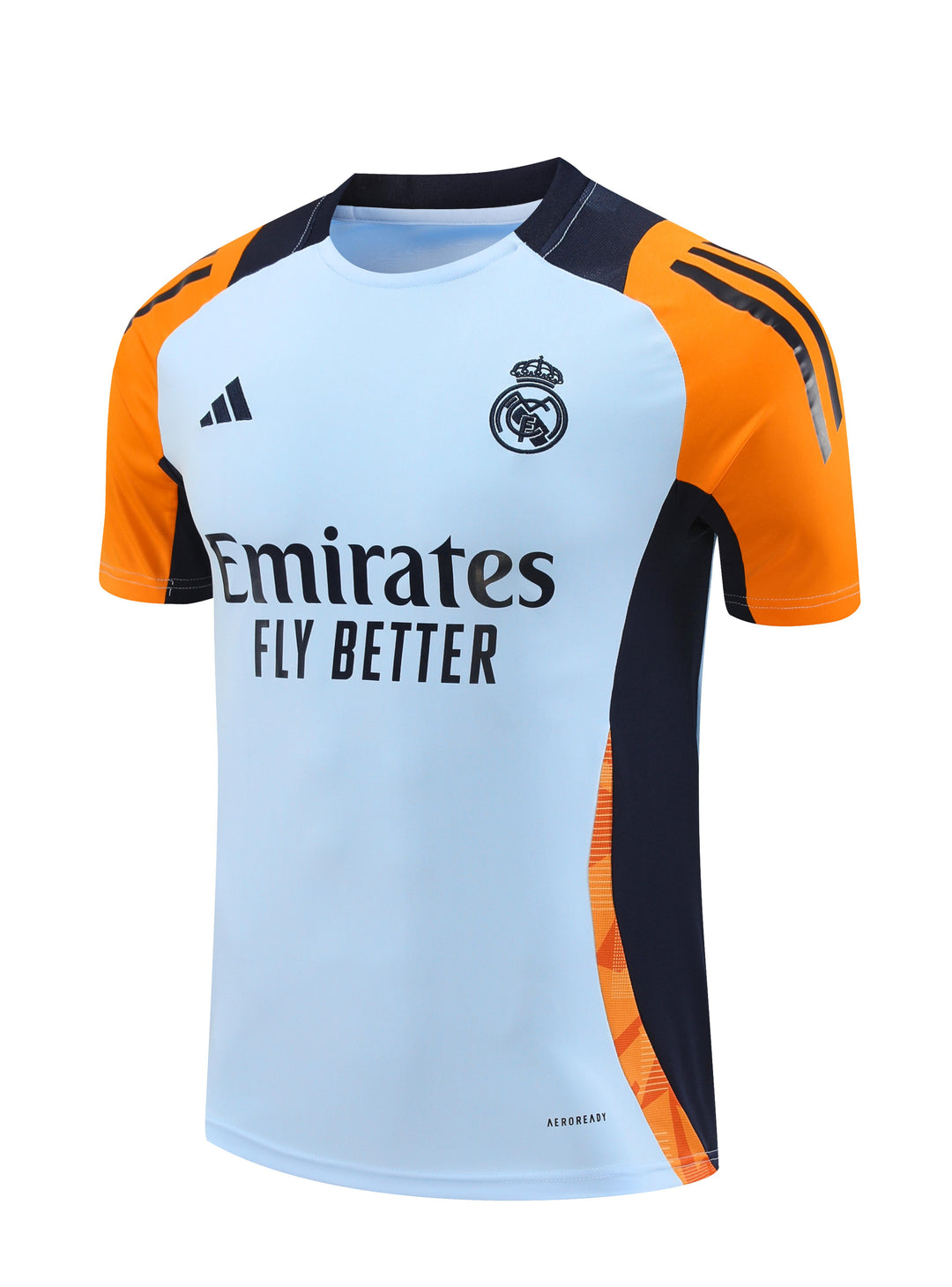 Real Madrid 2024/25 Training Shirt - Light Blue/Orange
