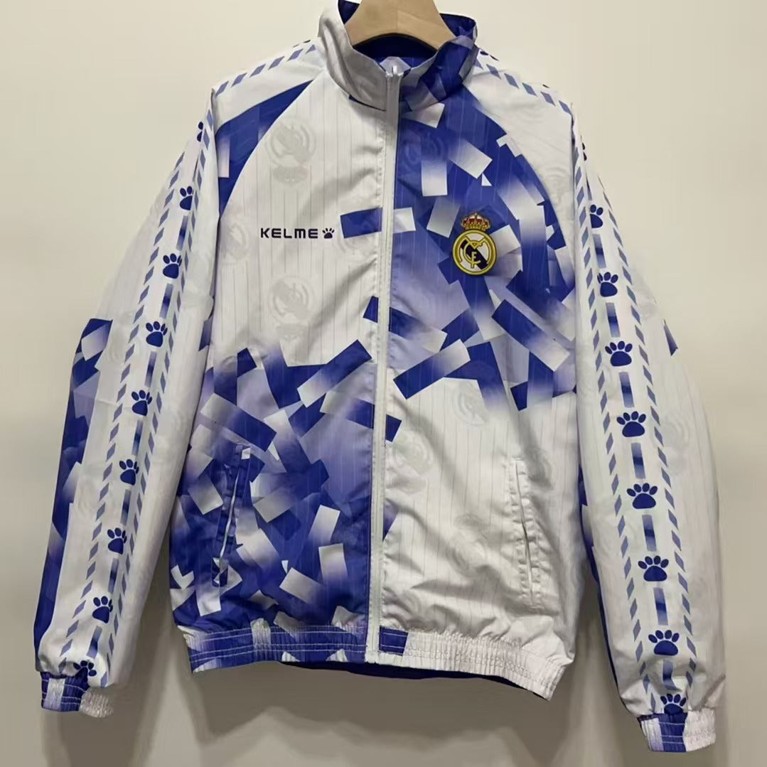Real Madrid Reversible Windbreaker Jacket 1996/97 - Blue