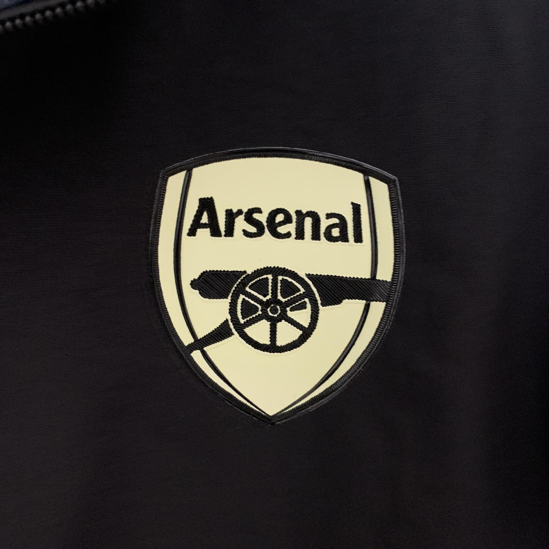 Arsenal Reversible Windbreaker Jacket - Black/Brown