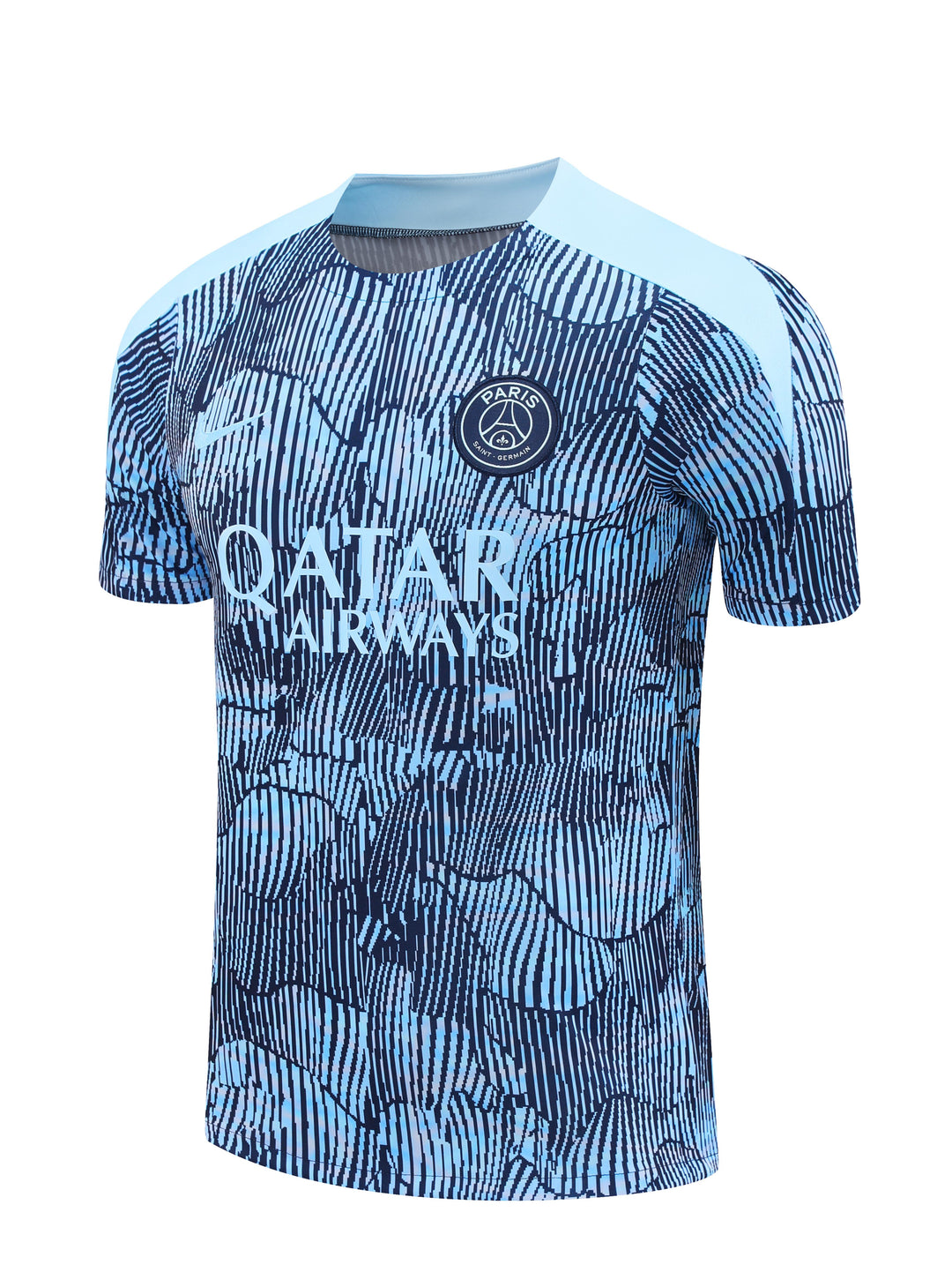 PSG 2024/25 Training Shirt - Light Blue/Navy Blue