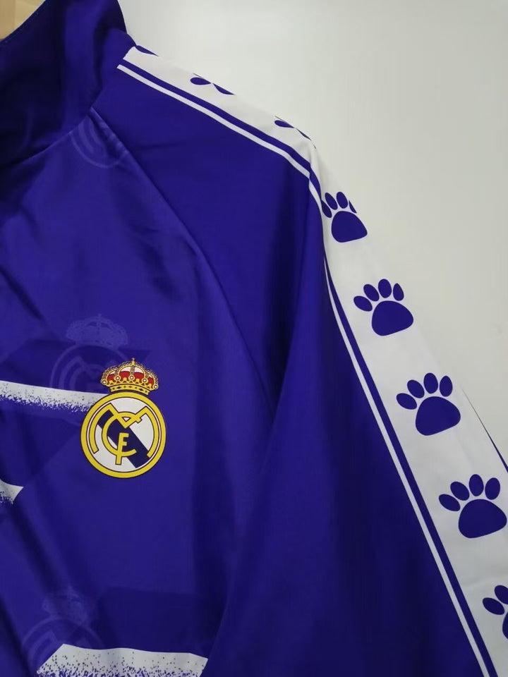 Real Madrid Reversible Windbreaker Jacket - Blue/White