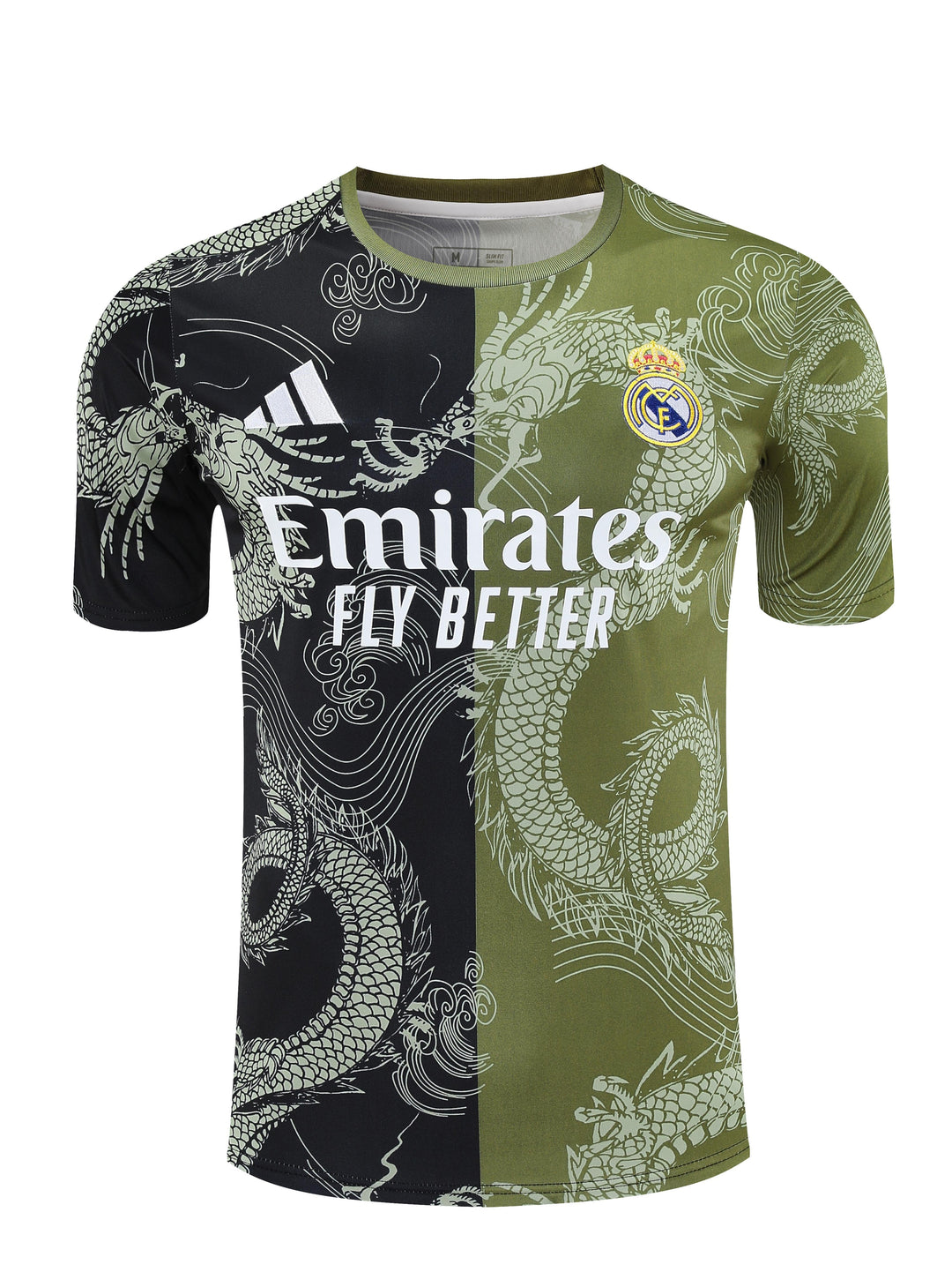 Real Madrid 2025/26 Training Kit - Black/Moss Green