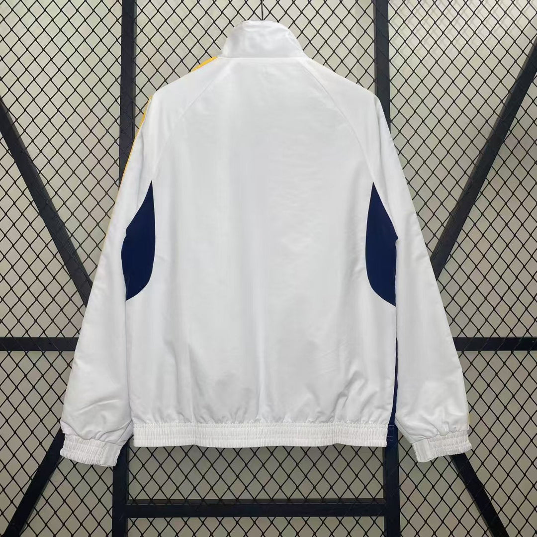 Real Madrid Reversible Windbreaker Jacket - White/Navy Blue
