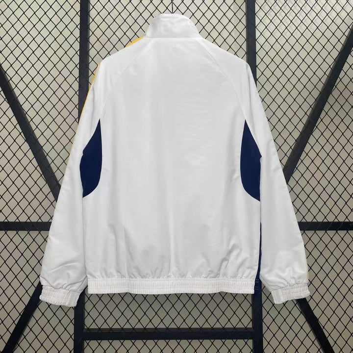 Real Madrid Reversible Windbreaker Jacket - White/Navy Blue
