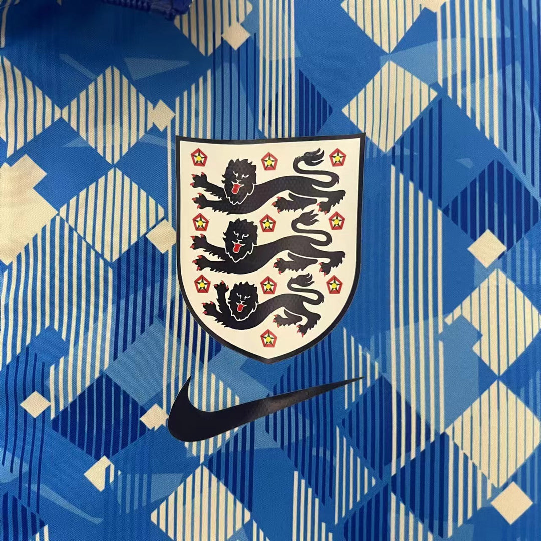 England Blue Reversible Windbreaker Jacket - Blue