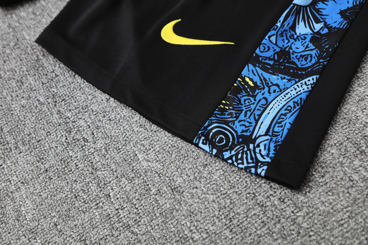Brazil 2025/26 Training Short - Black/Blue
