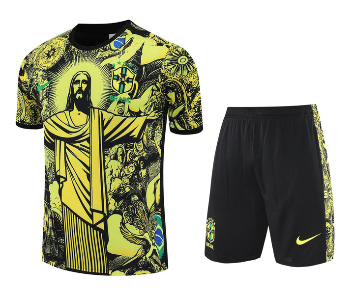 Brazil 2025/26 Training Kit - Black/Yellow