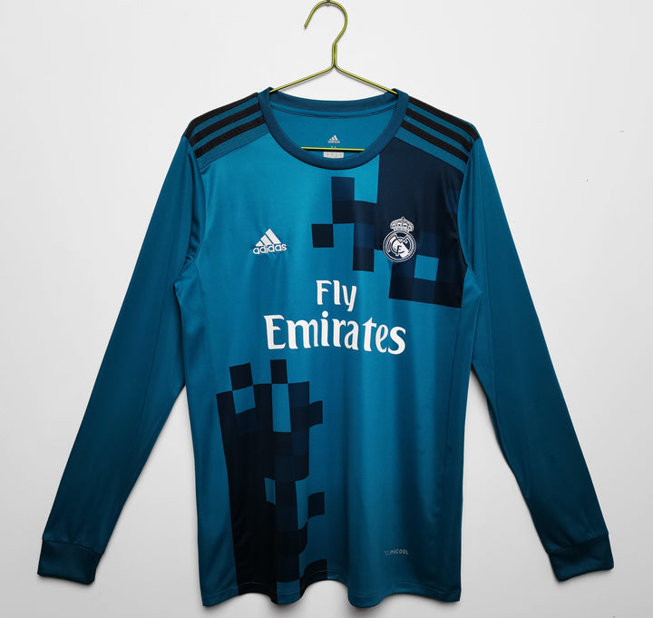 Real Madrid 17/18 Third Retro Shirt - Long Sleeve