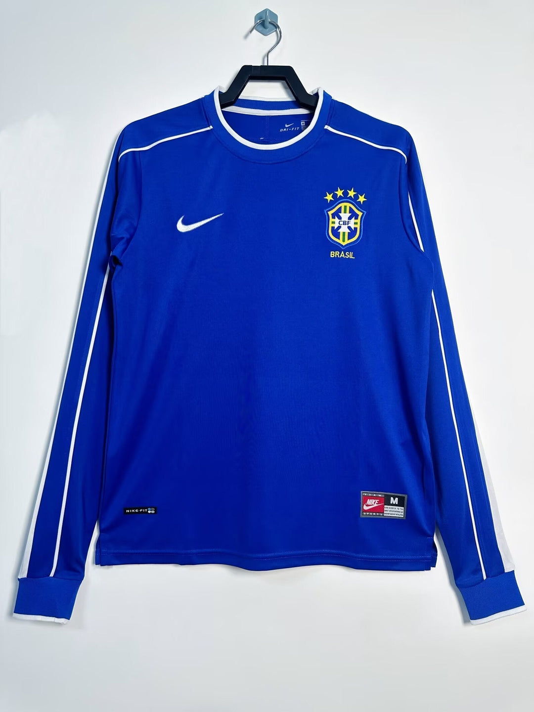 Brazil 1998 Away Retro Shirt - Long Sleeve