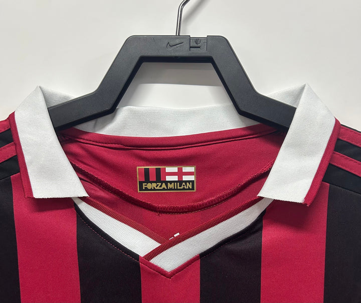Milan 09/10 Home Retro Shirt - Long Sleeve