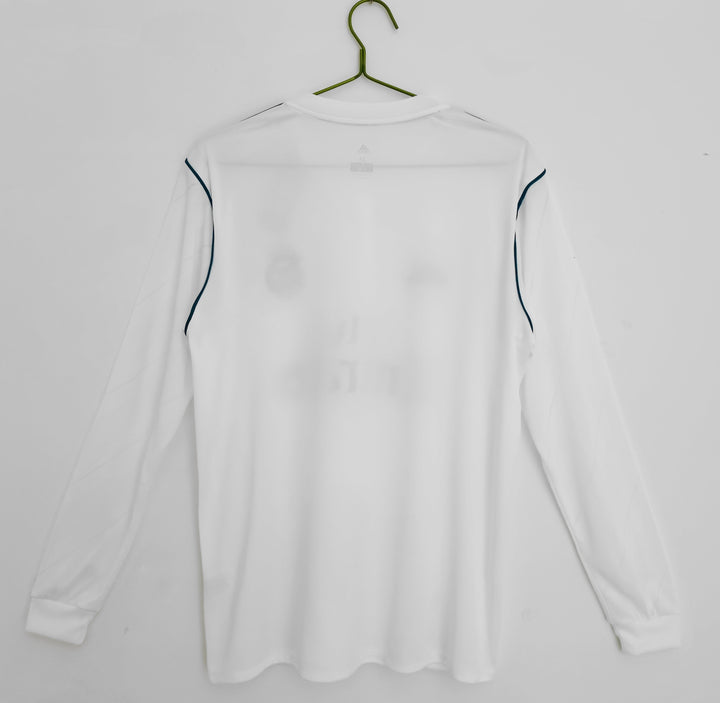 Real Madrid 17/18 Home Retro Shirt - Long Sleeve