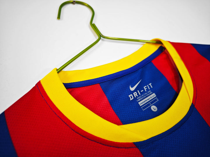 Barcelona 10/11 Home Retro Shirt - Long Sleeve