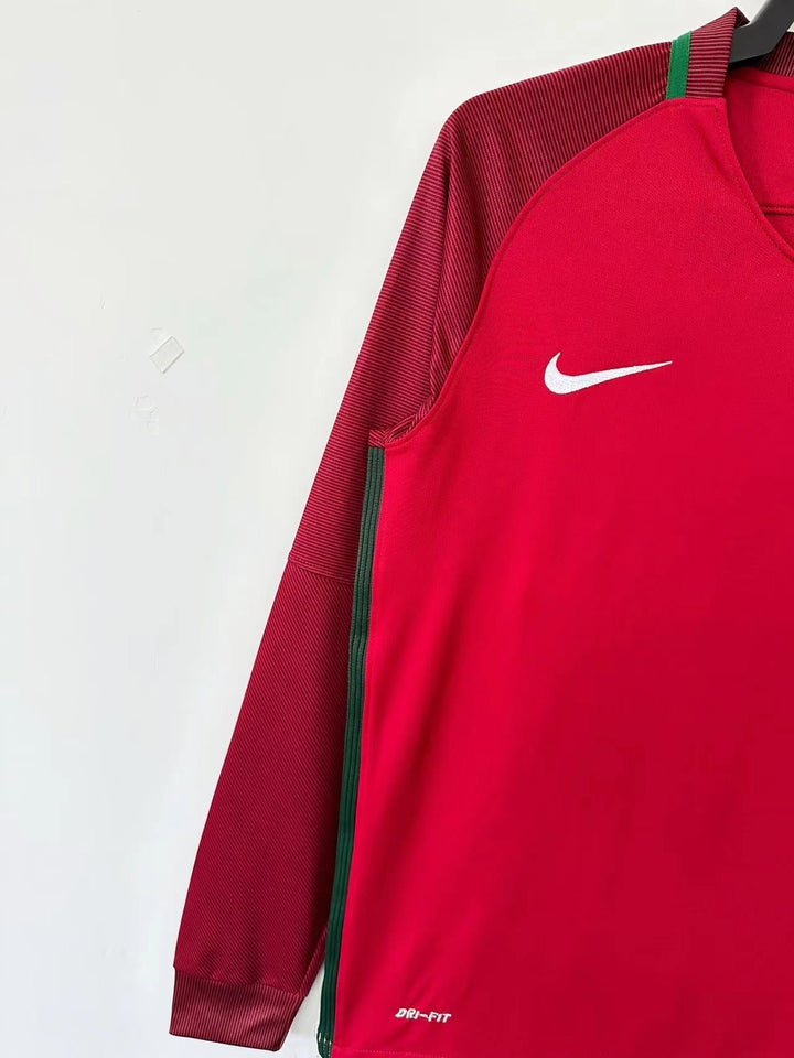 Portugal 2016 Home Retro Shirt - Long Sleeve