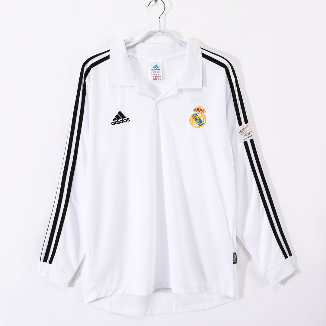 Real Madrid 02/03 Home Retro Shirt - Long Sleeve