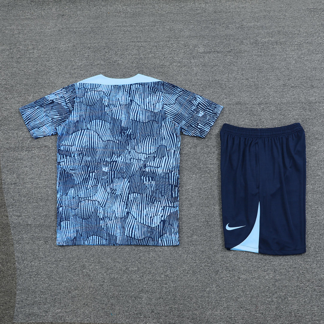 PSG 2024/25 Training Kit - Light Blue/Navy Blue