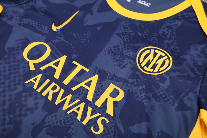 Inter Milan 2025/26 Training Shirt - Navy Blue/Yellow
