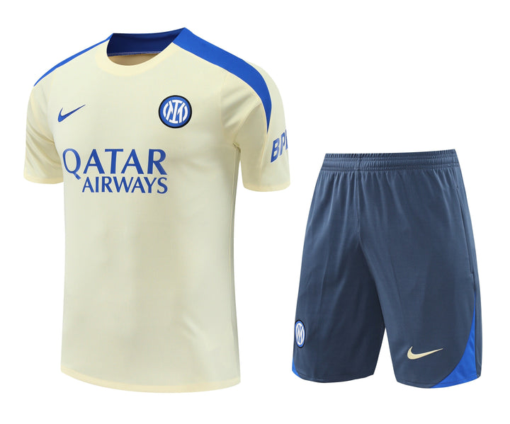 Inter Milan 2024/25 Training Kit - Off-White/Bluish Gray