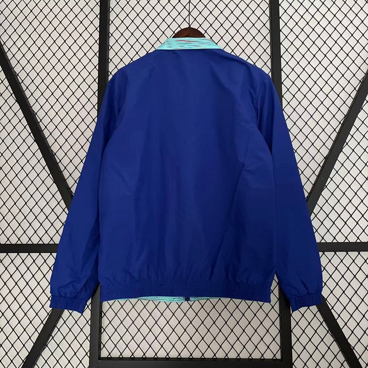 Chelsea Reversible Windbreaker Jacket - Blue/Turquoise
