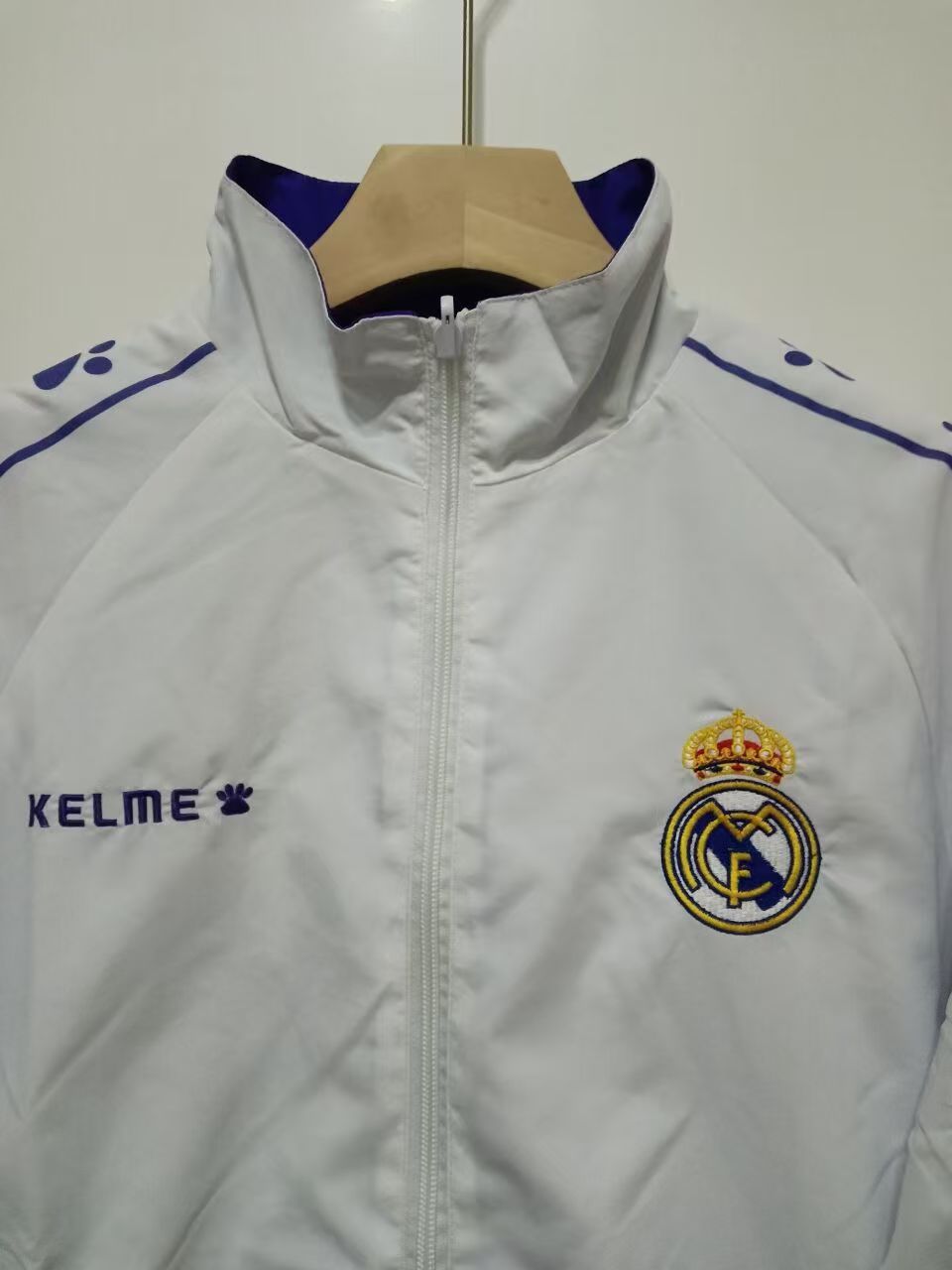 Real Madrid Reversible Windbreaker Jacket - Blue/White