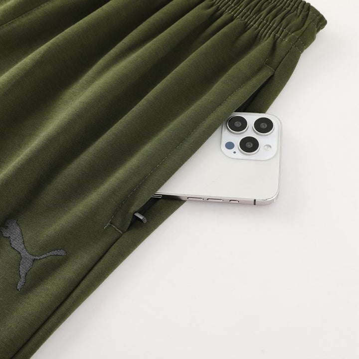 Puma Tech Fleece Set – Dark Green/ Black