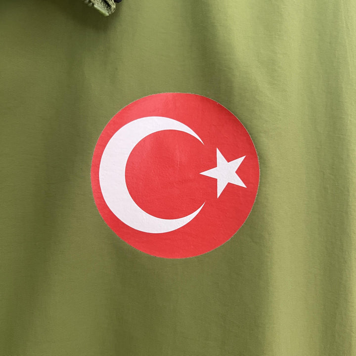 Turkey Reversible Windbreaker Jacket - Moss Green/Blue