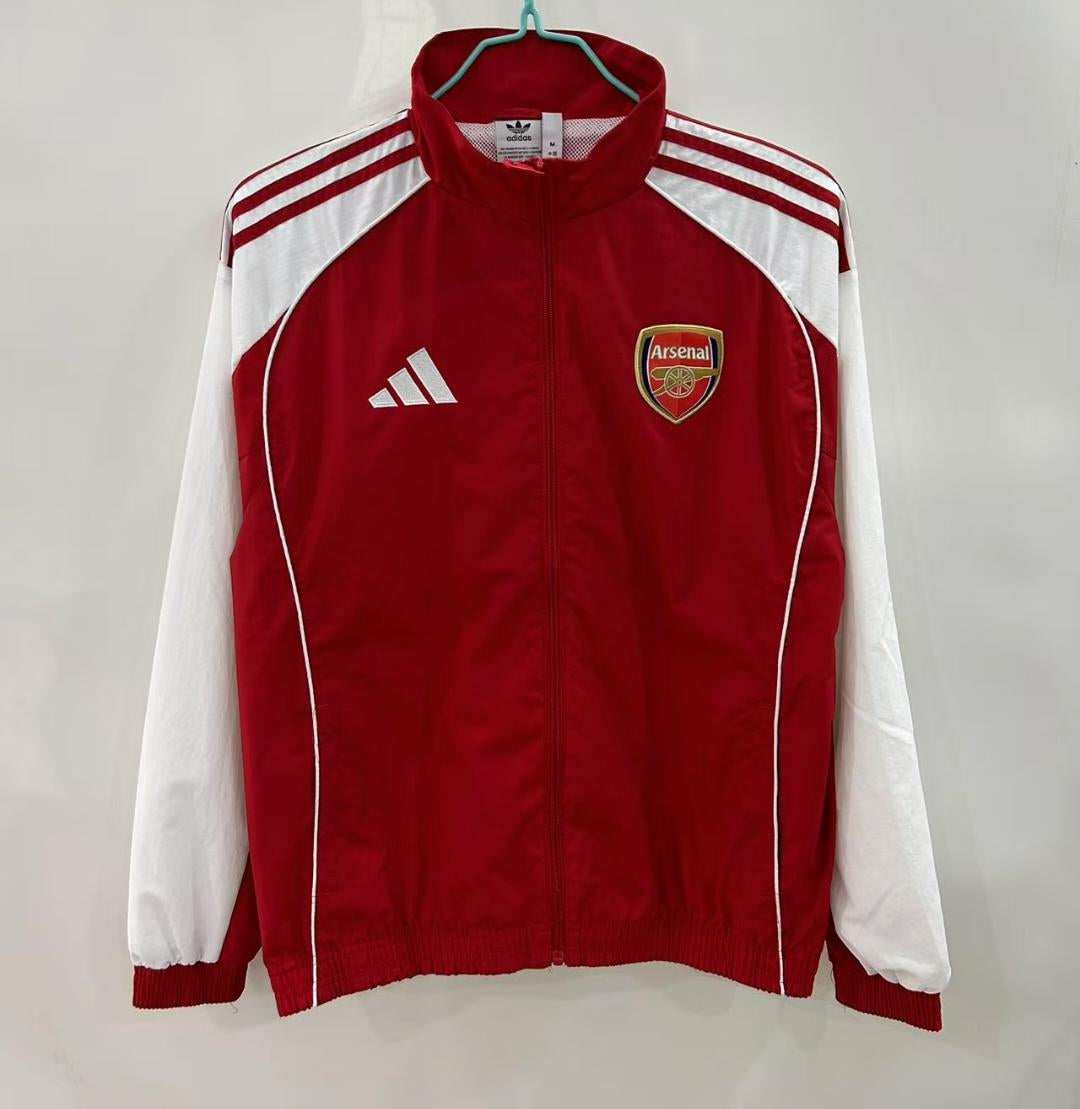 Arsenal 2025/26 Windbreaker Jacket - Red