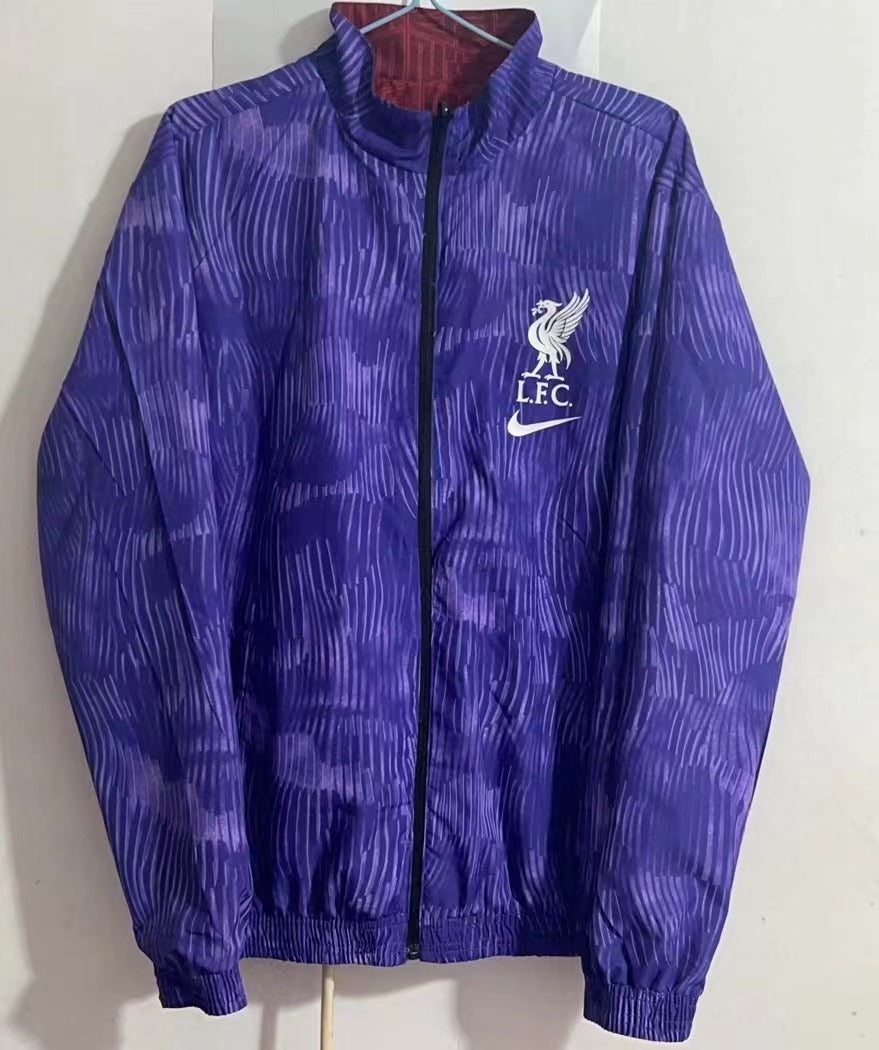 Liverpool Reversible Windbreaker Jacket - Blue/Red
