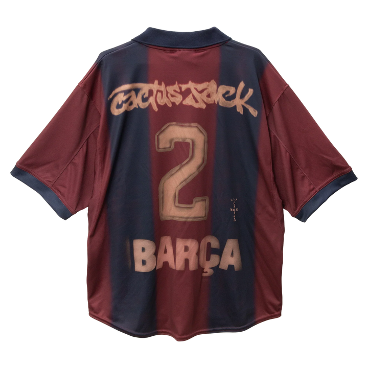 Barcelona 2000/01 Home Retro Skeleton Jersey - Travis Scott