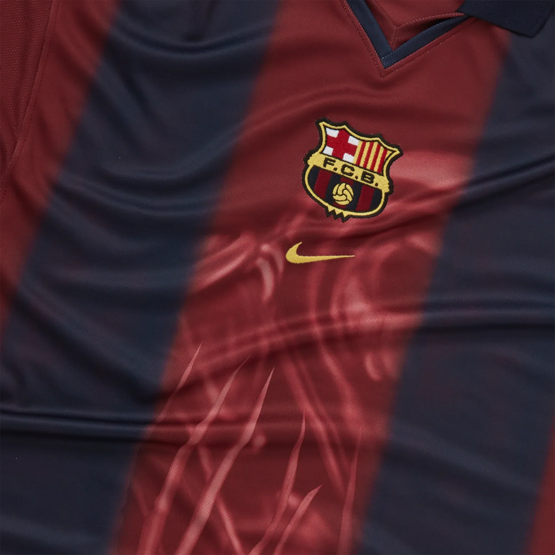 Barcelona 2000/01 Home Retro Skeleton Jersey - Travis Scott